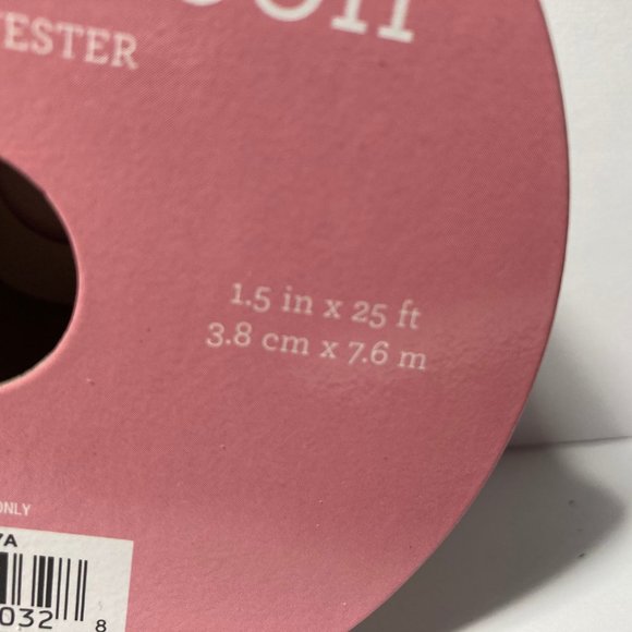 2 Spring Stripe Wired Ribbon 1.5" 25' Pink Yellow - Picture 10 of 12